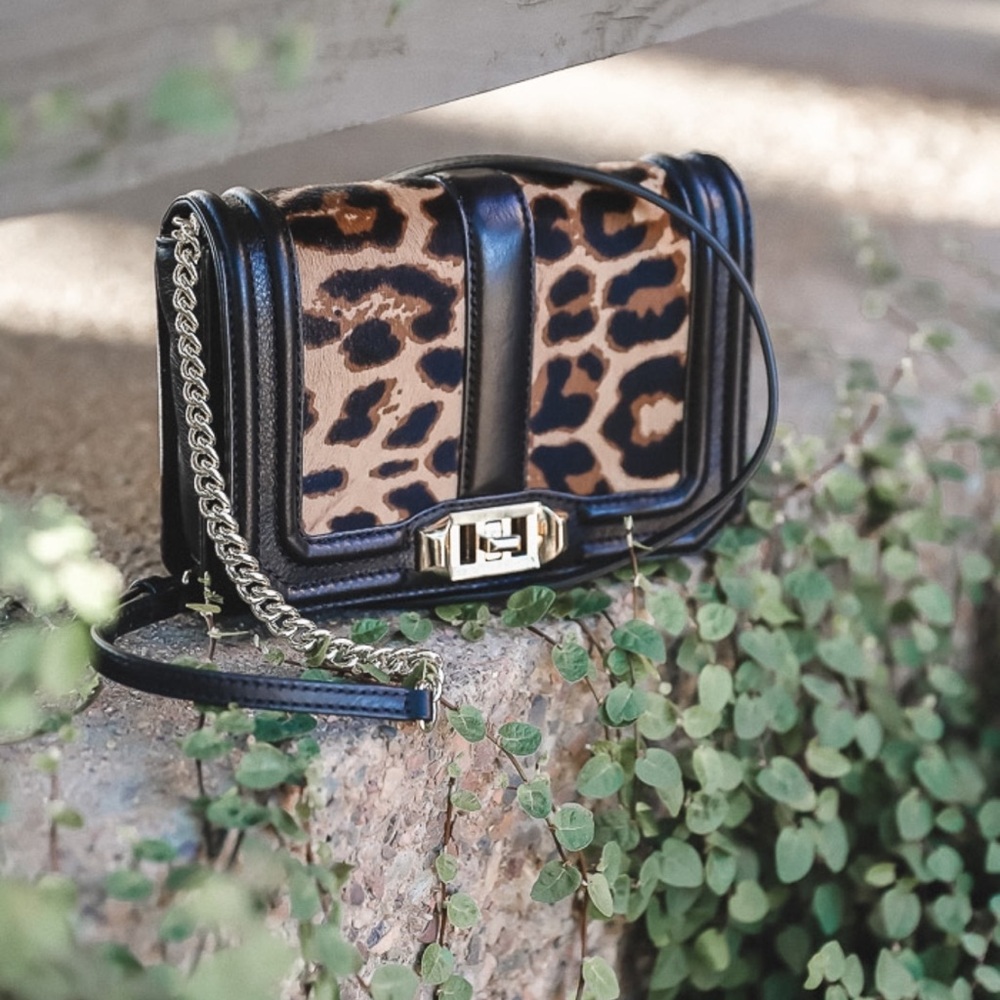 Rebecca Minkoff Leopard Love Crossbody Calfskin Bag